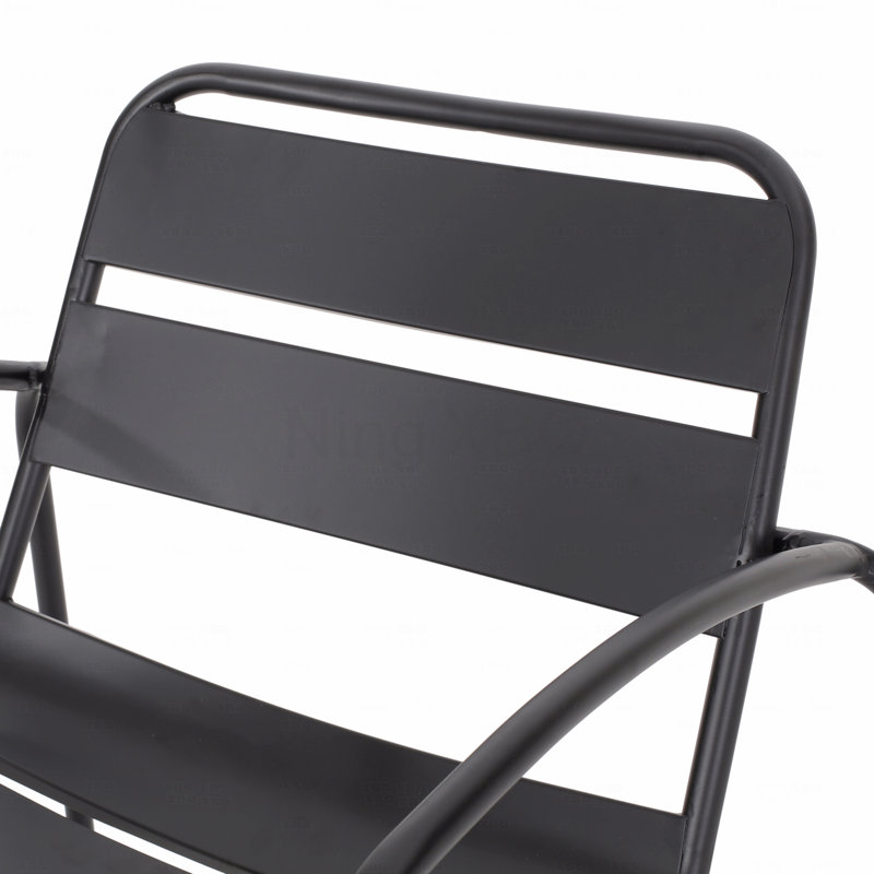 Patio Chair, Matte Black