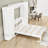 Queen Murphy Bed Wall Bed with Dual Push-Pull Foldable Cabinets-717019475