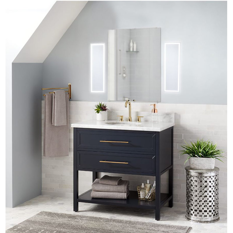 Genero LED Wall Mirror, 6.75" x 24"