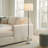 Marble-Inspired Base Metal Floor Lamp