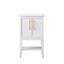 Meuble-lavabo simple 20 po avec plateau en céramique Cheriton-871462437