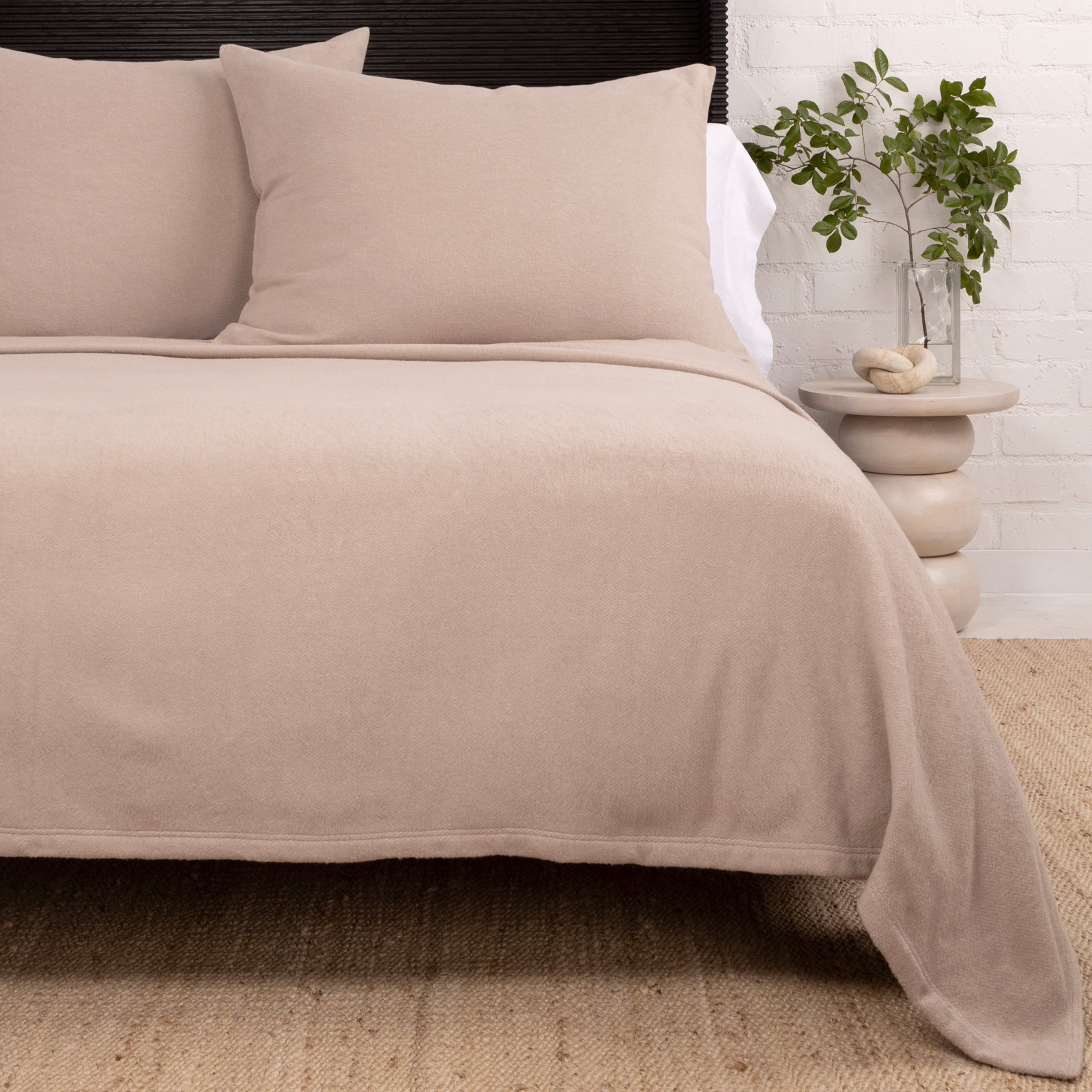 Mandy 28" x 28" Cotton Throw Pillow, Taupe