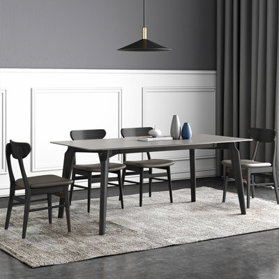 Ensemble de chaises de table en frêne blanc