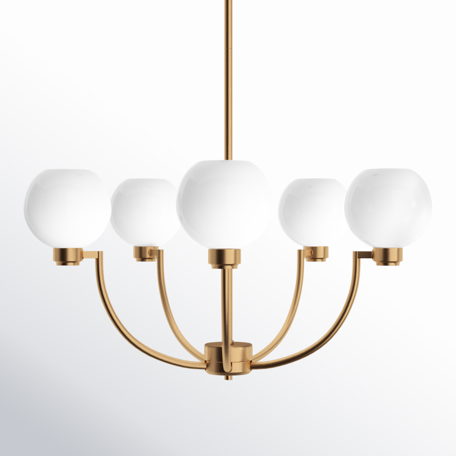Andrea 5-Light Chandelier, Satin Brass