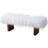 Bench In White Khaki Fur