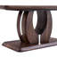 Table d'appoint de couleur noyer avec bords arrondis, surface lisse pour un entretien facile - couleur modérée, pièce, assemblage rapide
