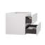 Armoire murale SANS lavabo, couleur blanche, avec deux tiroirs