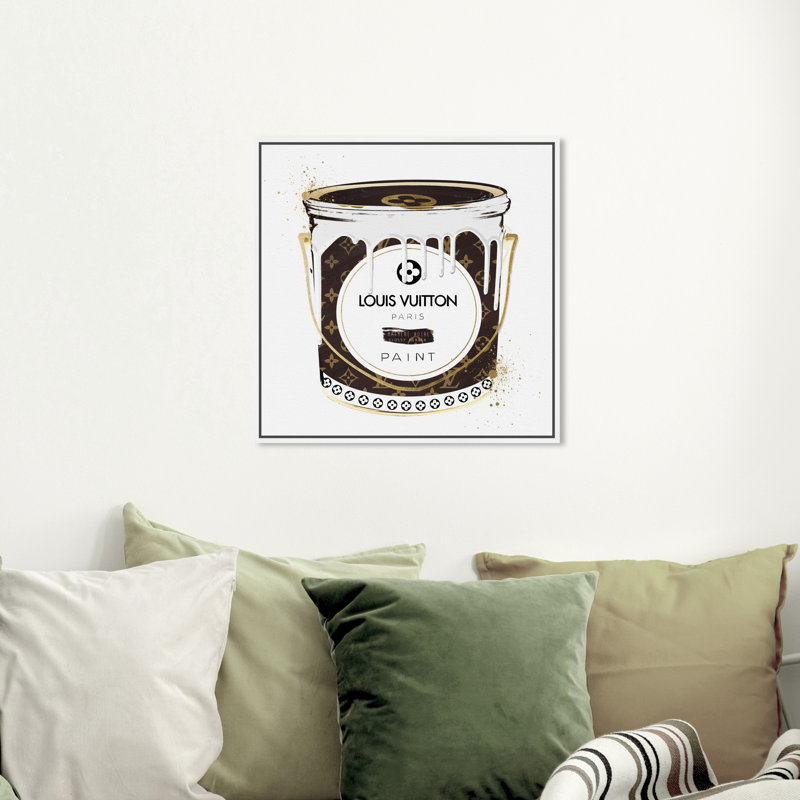 «Luxurious Paint Can II», impression sur toile, Cadre blanc, H 12 po x l 12 po