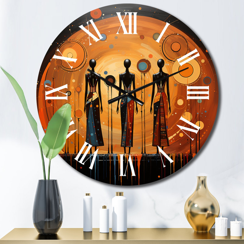 Horloge murale - Afro-américain Cresida, Petit