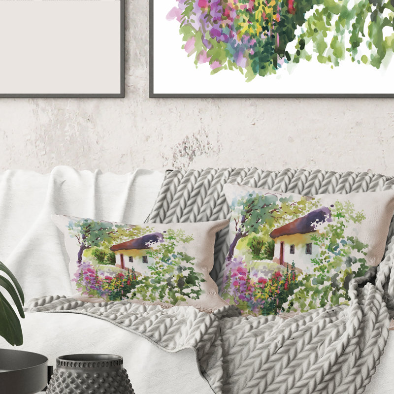 Housse de coussin et insert carré, 16" x 16"