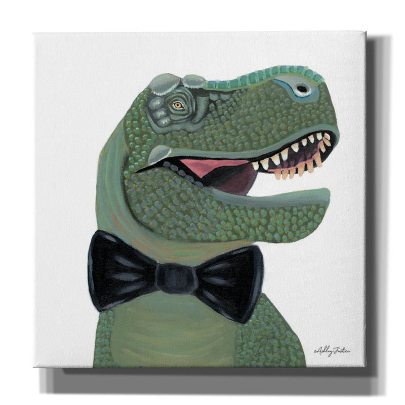 'Mr. Rex' by Ashley Justice, Canvas Wall Art, 18" H x 18" W x 0.75" D