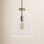 Single Light Glass Steel Dimmable Pendant
