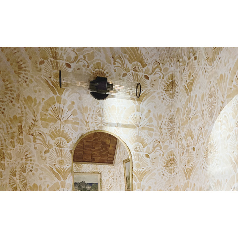 Blaugh Steel Semi Flush Mounted Sconce, Black