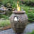 Broadwater Round Concrete Propane Smokeless Fire Column