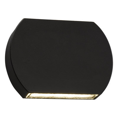 Saltville Black Integrated LED Outdoor Flush Mount