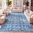 Tybalt Modern Persian Boho Vintage Tribal Blue/Gray Rug-94916308