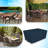 Rectangular Outdoor Dining Table and Chair Cover for Patio Furniture with Air Vent & Drawstrings, Water-Resistant, UV & Tear Resistant Patio Furniture Cover-1861985140-1861985144