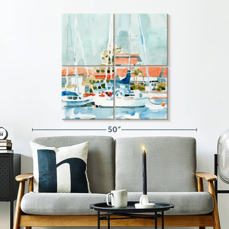 Mehar Beach Town Summer I, 32" H x 32" W