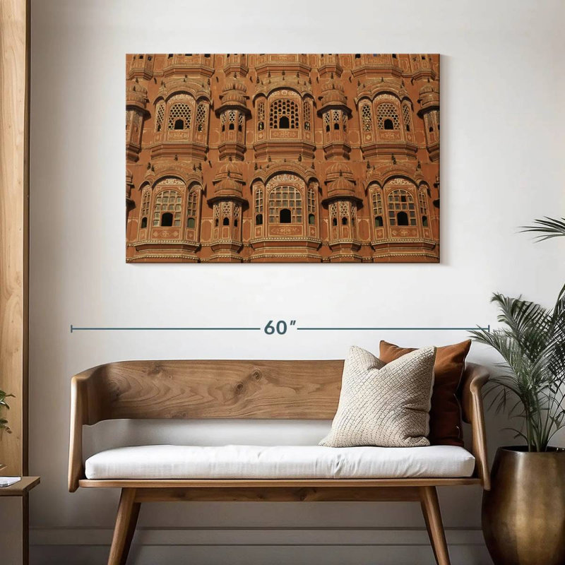 Kavia Hawa Mahal Architecture, H 30 po x l 45 po