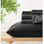 Ensemble de housse de couette grand 4 pièces en noir-100849520