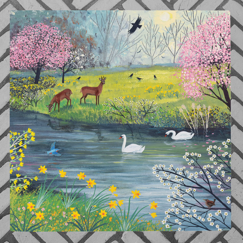 JO GRUNDY Farmhouse Wall Decor on Ceramic