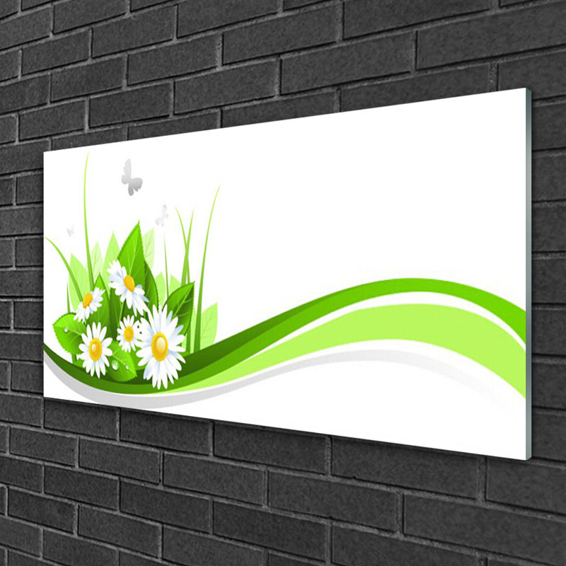 Art Abstract 1 Piece Wall Art on Glass