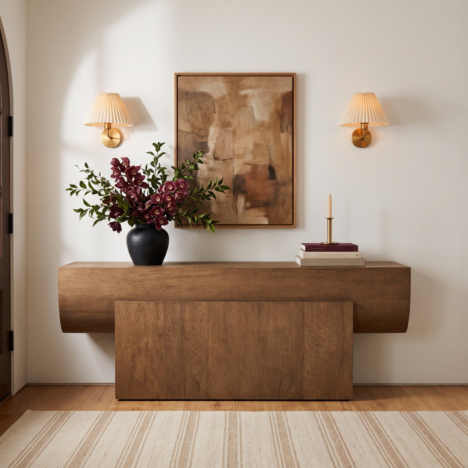 Shaila 78.75 " Oak Console Table