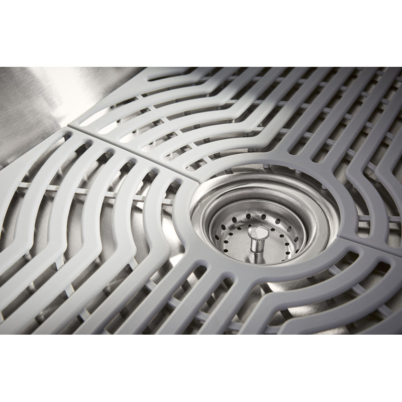 Ludington 34'' L Stainless Steel Single Basin Kitchen Sink