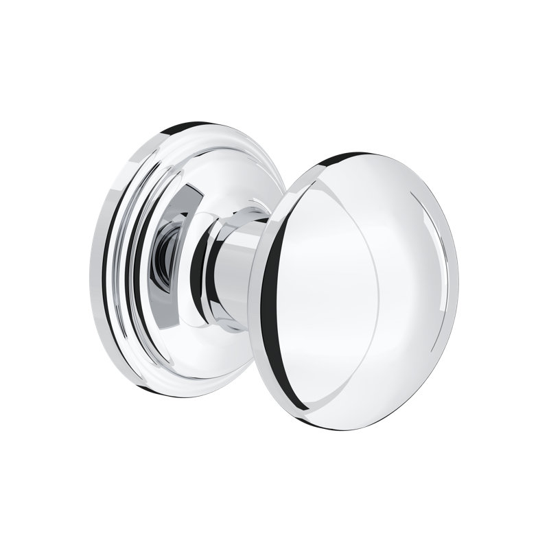 Small Button Drawer Pull Knobs, Polished Chrome