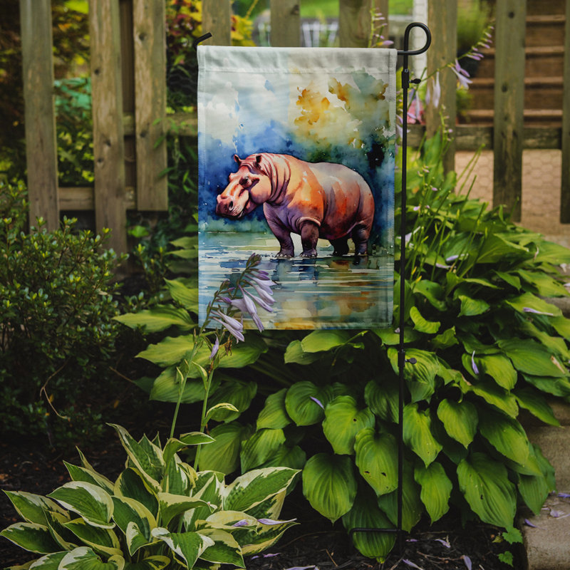 Drapeau de jardin en polyester double face H 15,5 po x l 11,25 po