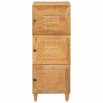 Solid Wood Rectangle Accent Cabinet
