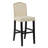 Knutson Solid Wood 29.38" H Fabric Upholstered Bar Stool with Low Back-845253594-910576424