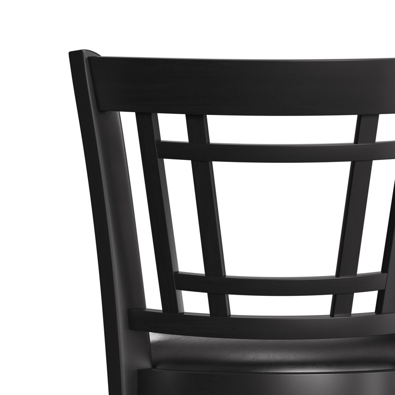 Tabouret de bar et de comptoir pivotant Henock, Noir, Tabouret de bar (siège d’une hauteur de 30,5 p