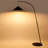 Devin 66 in. Modern LED Arched Standing Floor Lamp With Cone Shaped Metal Shade