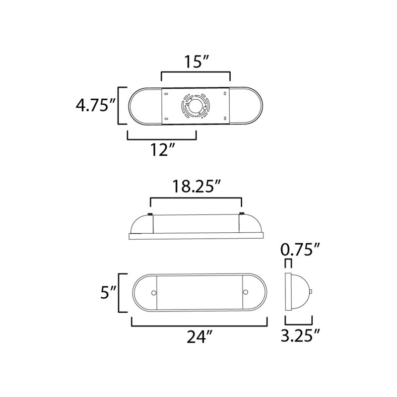 Pierson Aluminum Wall Light, 16" H x 5.5" W x 7" D