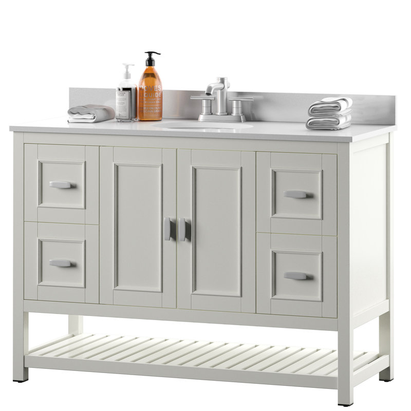 Ensemble de meuble-lavabo simple 48 po Hasler, Blanc
