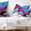 Belle texture de bleu mauve - coussin imprimé abstrait