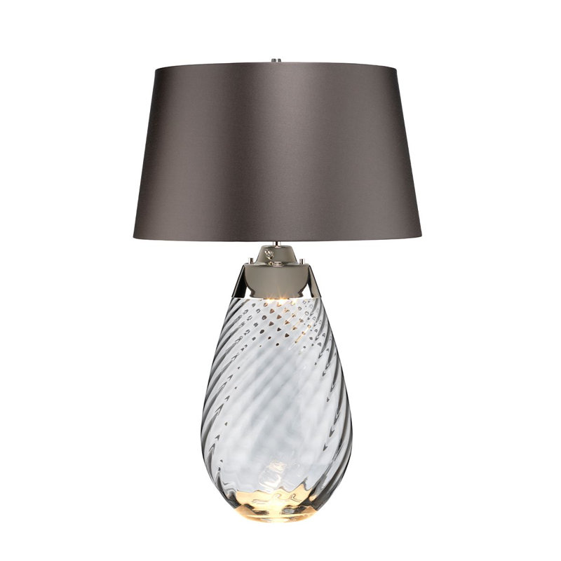 Lampe de table Lena, Argent, H 29 po x l 18 po x P 18 po, Argent