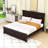 Wood Bed with Headboard-821112042-821112045