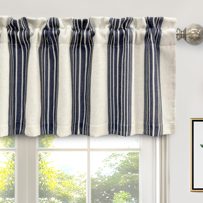 Akhill Striped Tailored Window Valance