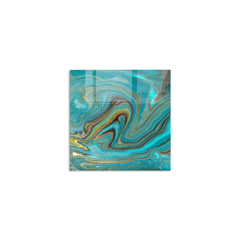 Élégante peinture décorative en verre trempé 23,6 po x 23,6 po | 100% verre trempé, épaisseur: 0,16 pouce | Parfait pour la décoration intérieure, le salon et le bureau | Pièce d'art moderne, durable et élégante