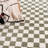 Chuby Checkered Machine Washable Cream / Off White / Green Area Rug-739741784-738419583