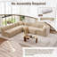 Canapé modulaire rembourré 86,8 po-419802634