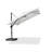 Rocshelle quare Right-left Tilt Cantilever Umbrella with Base and 360-degree Rotation-225910566-248276125