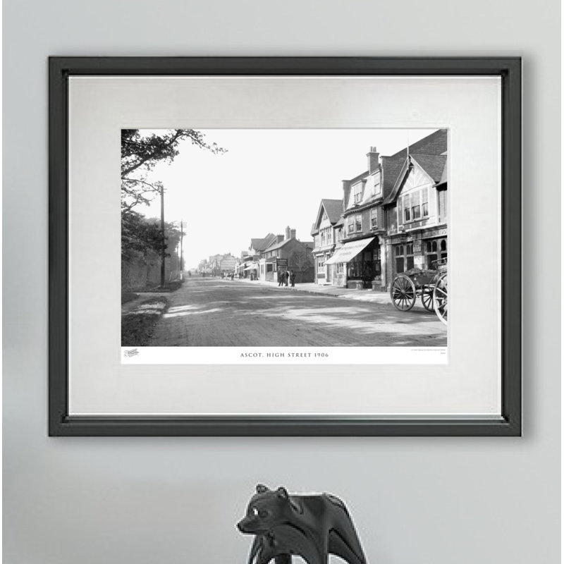 Ascot, High Street 1906 - Single Picture Frame Print, 45cm H X 60cm W x 2cm D