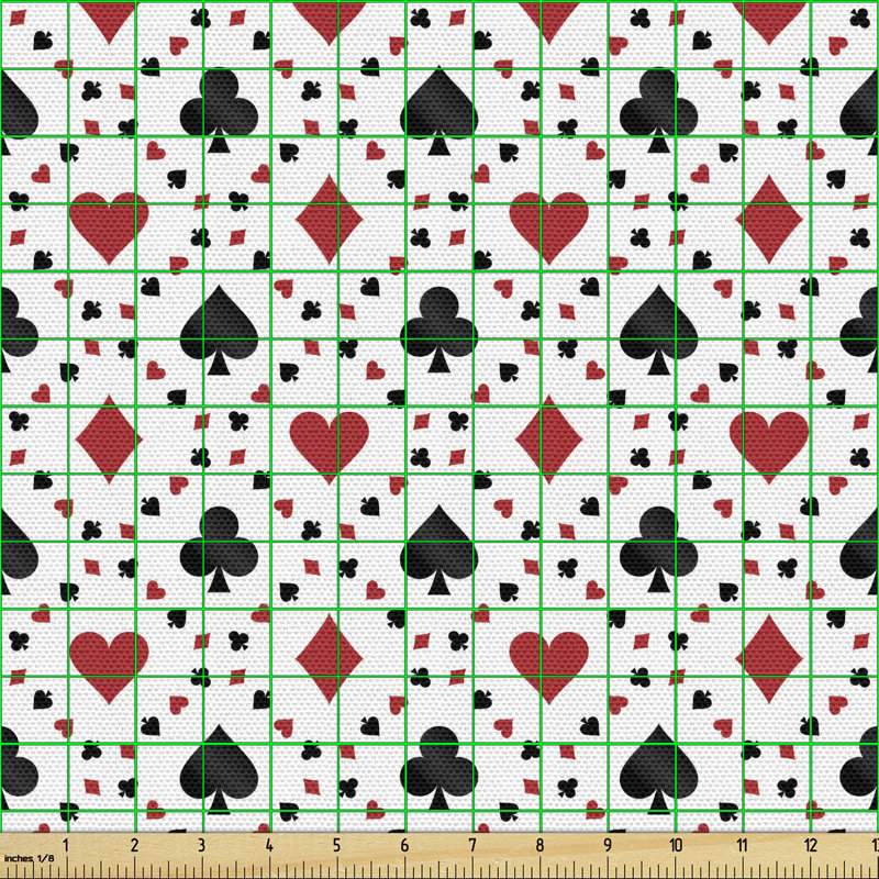 Chasta Poker Cards Advertising Holidays Multi-Purpose Fabric