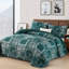 Ensemble de courtepointe 3 pièces à motif floral et motif cachemire Boho-123121609-123121616