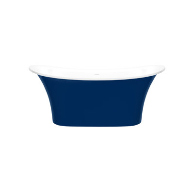 Toulouse 59.75" H x 29.25" W Freestanding Soaking Bathtub