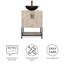 Ensemble de meuble-lavabo simple 24 po x 20 po à profondeur étroite-176431470
