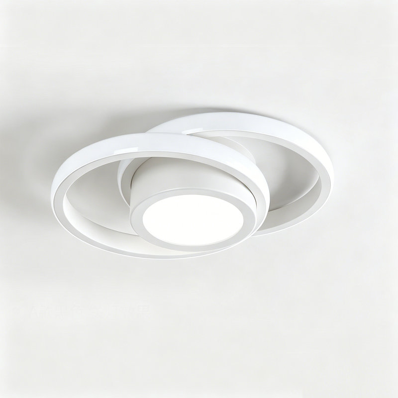 Semi Flush Mount, White